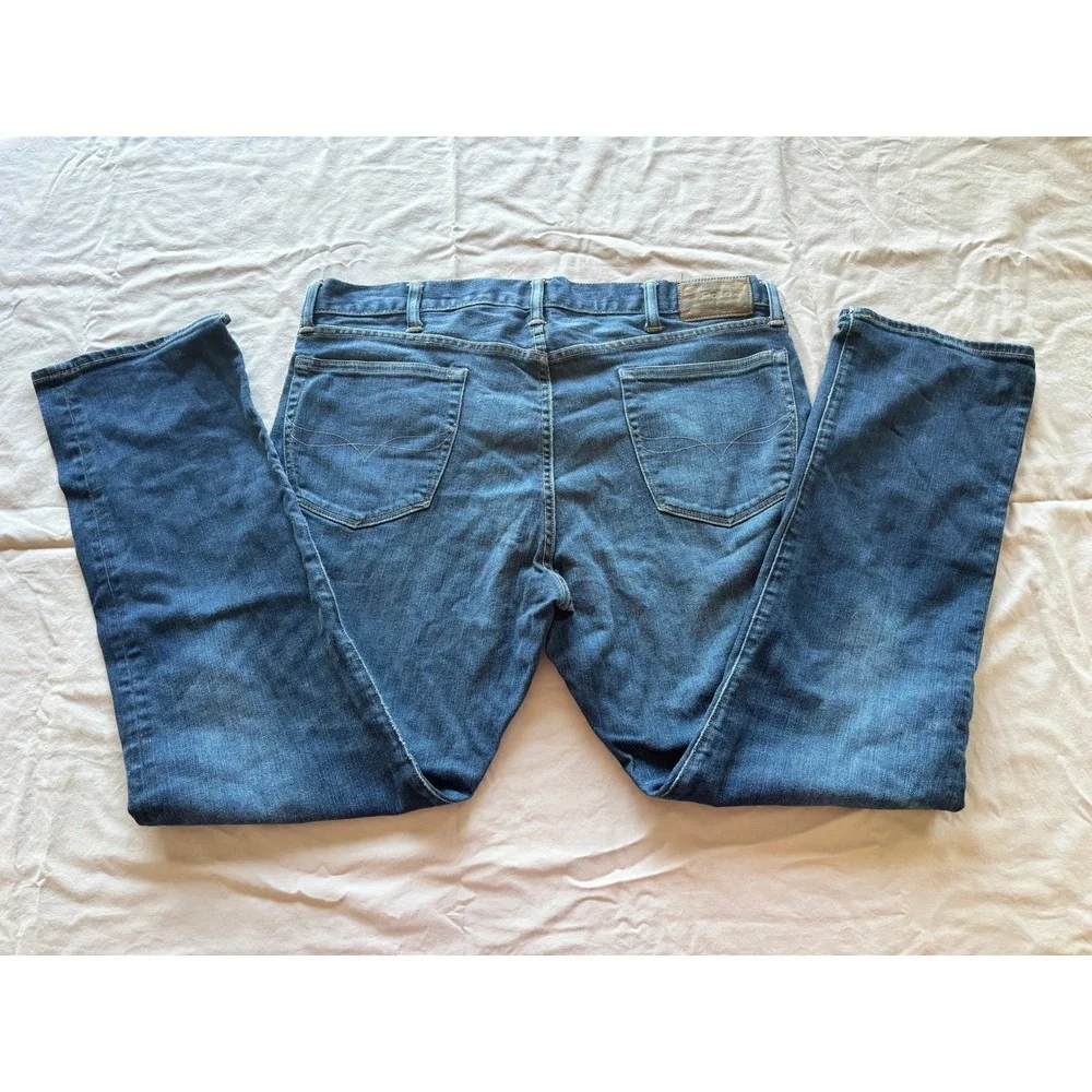Polo Ralph Lauren Mens Straight Leg Jeans Blue Medium Wash 38x32 Stretch Denim